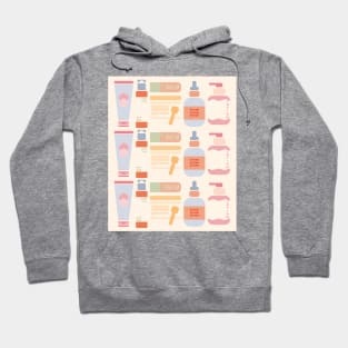 Skincare Essentials Pattern (Cream Version) Hoodie